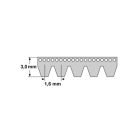 1200 H8 Bordásszíj