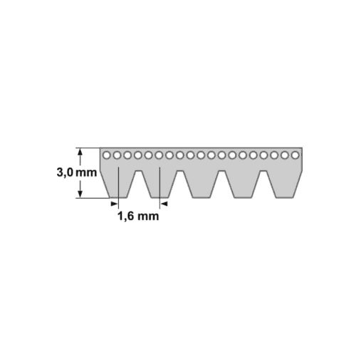 1956 H7 Bordásszíj